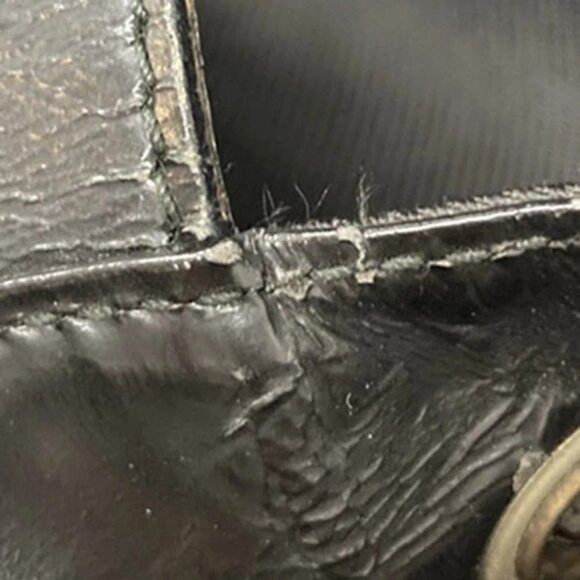 GUCCI Logo Bamboo 2Way Shoulder Hand Bag Canvas Leather Black SHW 01EG221 - Picture 16 of 16